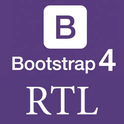  نسخه RTL فریم ورک Bootstrap 4